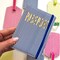 Navy Stripe Passport Case | Vegan Leather Travel Accessory & Holder